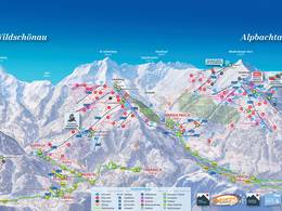 Plan des pistes Ski Juwel Alpbachtal Wildschönau