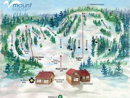 Plan des pistes Mount Evergreen – Kenora