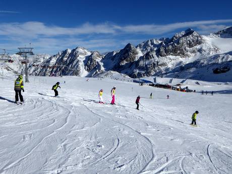 Domaines skiables pour les débutants sur les 5 glaciers tyroliens – Débutants Stubaier Gletscher (Glacier de Stubai)