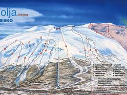 Plan des pistes Nuolja – Abisko