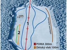 Plan des pistes Kocianka