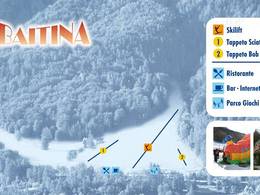 Plan des pistes La Baitina