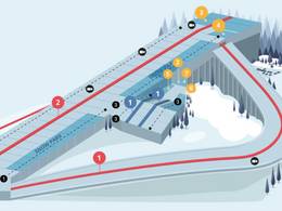 Plan des pistes Snow Arena – Druskininkai