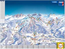 Plan des pistes Plan de Corones (Kronplatz)