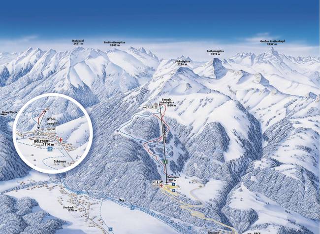 Jöchelspitze – Bach (Lechtaler Bergbahnen) Jöchelspitze – Bach (Lechtaler Bergbahnen)