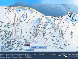 Plan des pistes Charlotte Pass