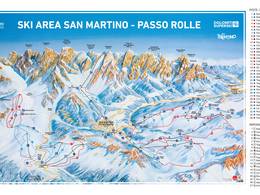 Plan des pistes Passo Rolle