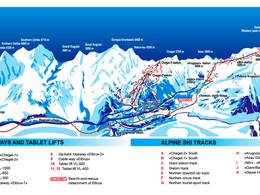 Plan des pistes Mt. Cheget