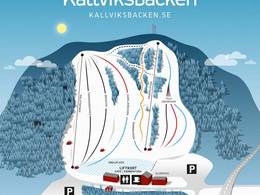 Plan des pistes Källviksbacken – Falun