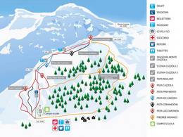 Plan des pistes Alpe Devero – Baceno