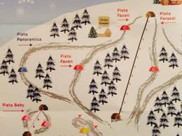 Plan des pistes Monte Avena