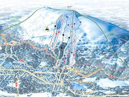 Plan des pistes Luosto