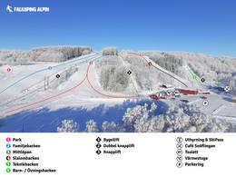 Plan des pistes Mössebergsbacken – Falköping