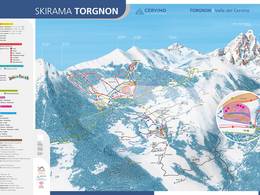 Plan des pistes Torgnon