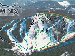 Plan des pistes Phoenix Mountain