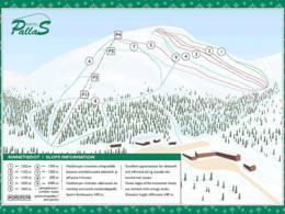 Plan des pistes Pallas